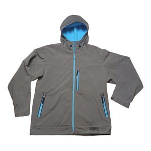 Sims Jacket Men's XL Green Full Zip Soft Shell Hooded Snowboard Gorpcore Work